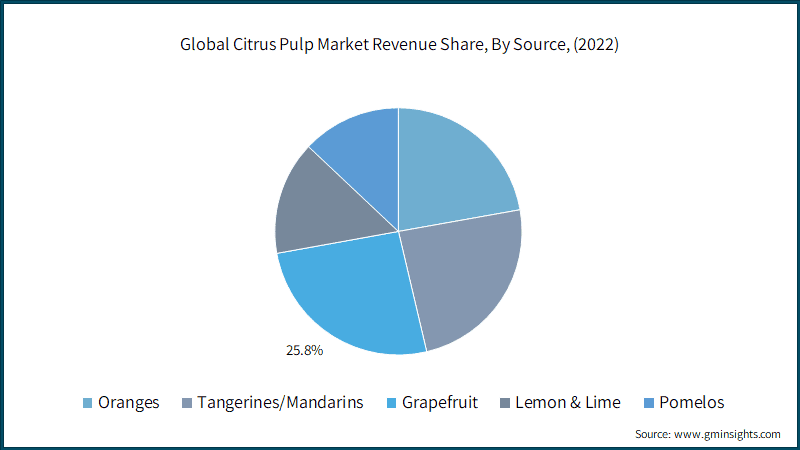 Global Citrus Pulp Market Revenue Share, By Source, 