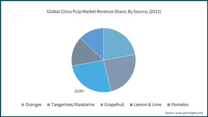 Global Citrus Pulp Market Revenue Share, By Source, 