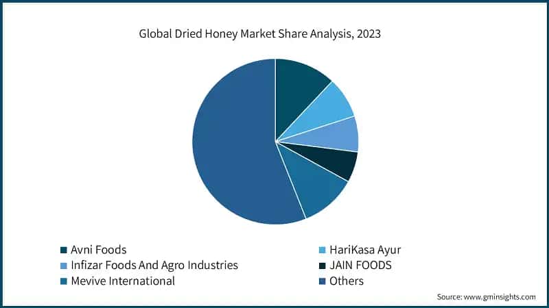 Global Dried Honey Market Share Analysis, 2023