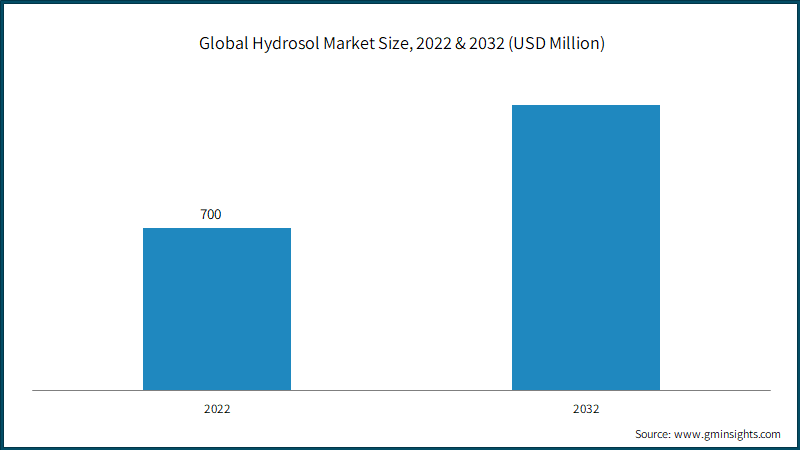 Global Hydrosol Market Size, 2022 & 2032 (USD Million)