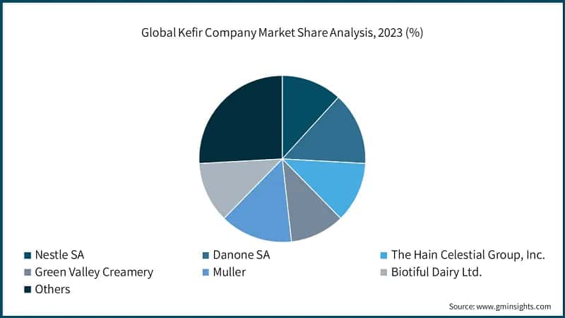 Global Kefir Company Market Share Analysis, 2023 (%)