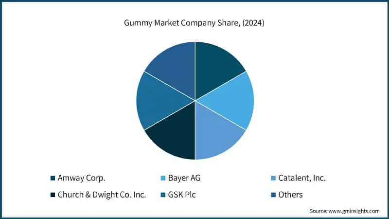 Gummy Market Company Share, (2024)