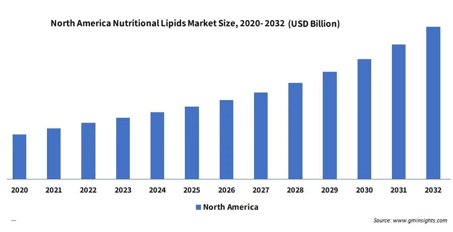 Nutritional Lipids Market Revenue By Region