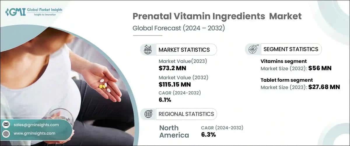 Prenatal Vitamin Ingredients Market