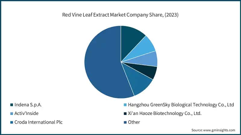 Red Vine Leaf Extract Market Company Share, (2023)