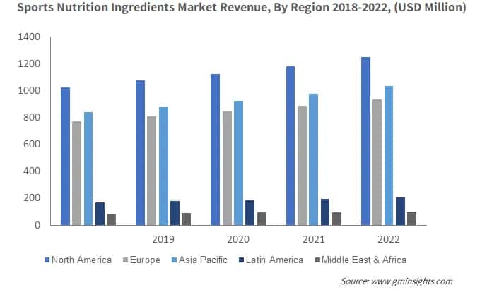 Sports Nutrition Ingredients Market Revenue, By Region