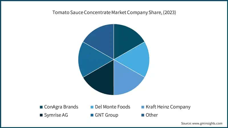 Tomato Sauce Concentrate Market Company Share, (2023)