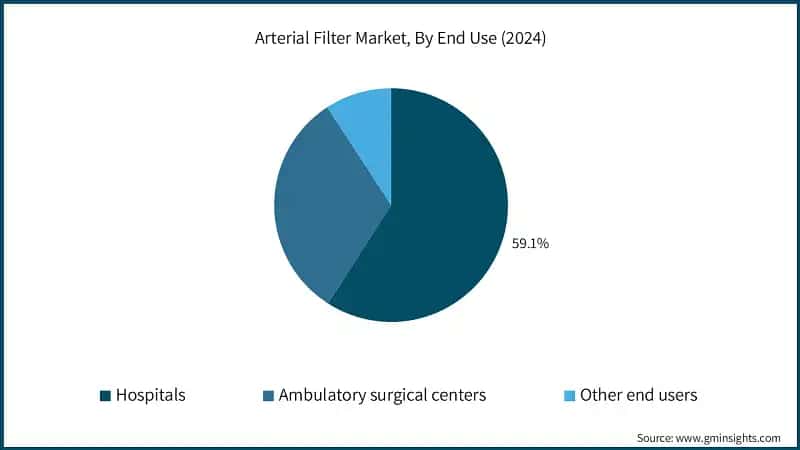 Arterial Filter Market, By End Use (2024)