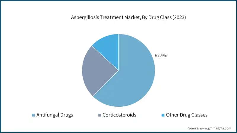 Aspergillosis&nbsp;Treatment Market, By Drug Class (2023)