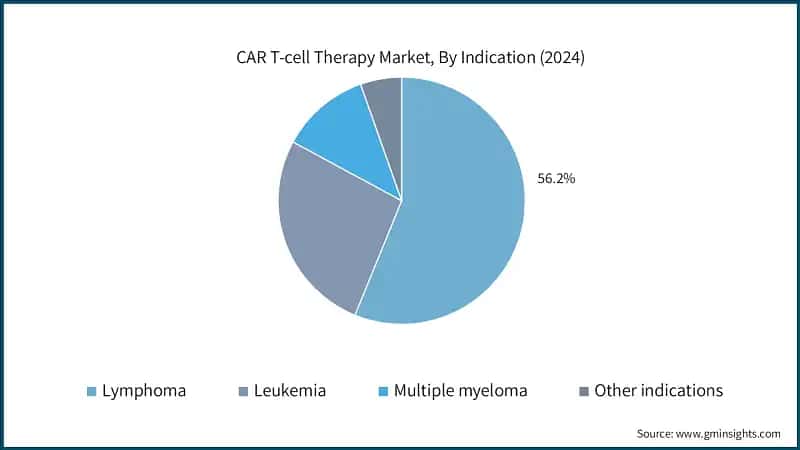 CAR T-cell Therapy Market, By Indication (2024)