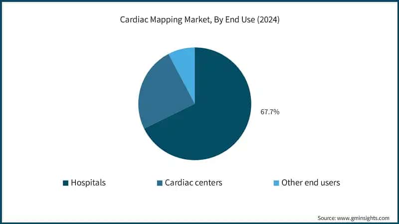 Cardiac Mapping Market, By End Use (2024)