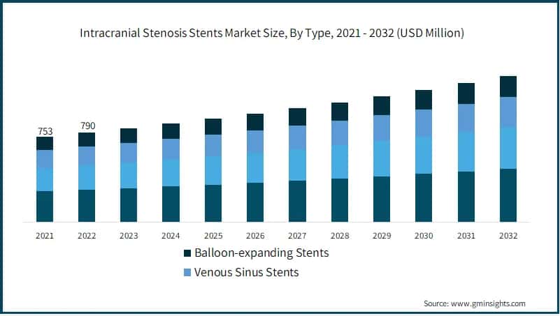 Intracranial Stenosis Stents Market Size, By Type
