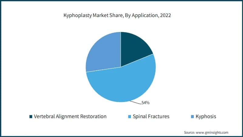 Global Kyphoplasty Market Share, By Application, 2022