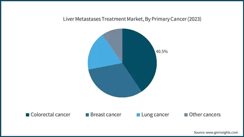 Liver Metastases Treatment Market, By Primary Cancer (2023)