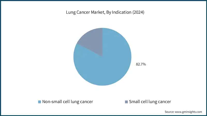 Lung Cancer Market, By Indication (2024)