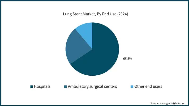 Lung Stent Market, By End Use (2024)