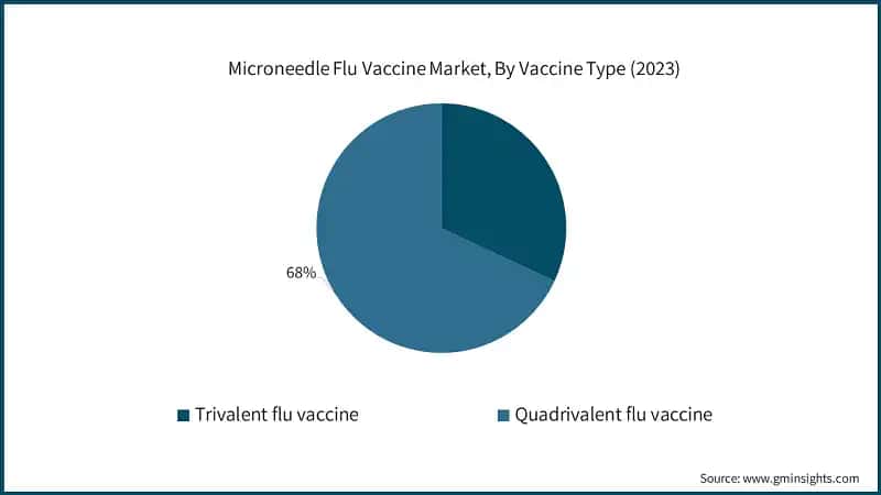 Microneedle Flu Vaccine Market, By Vaccine Type (2023)