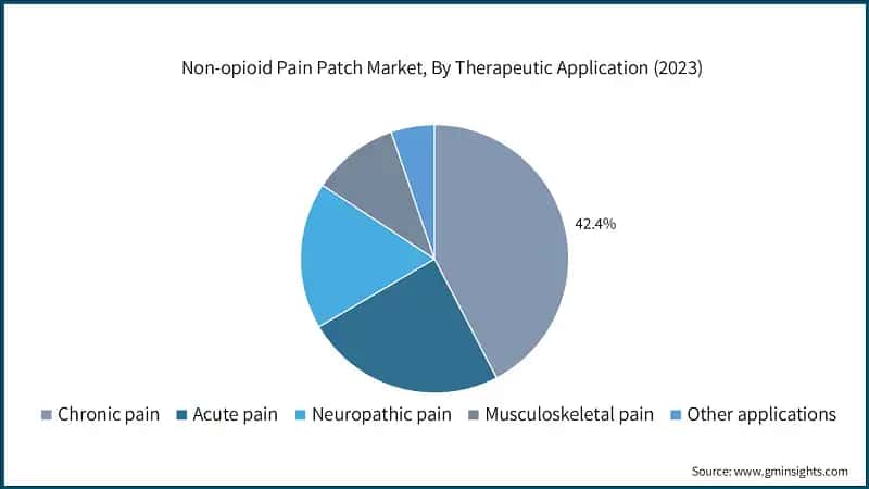 Non-opioid Pain Patch Market, By Therapeutic Application (2023)