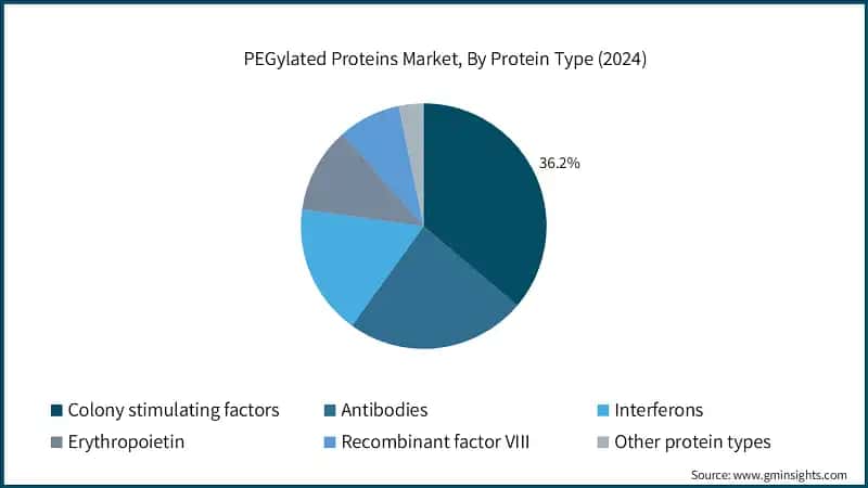 PEGylated Proteins Market, By Protein Type (2024)