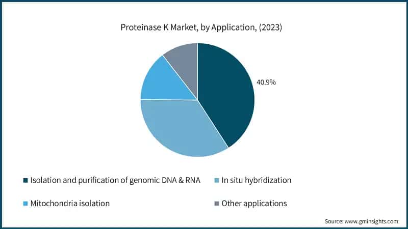 Proteinase K Market, by Application, (2023)