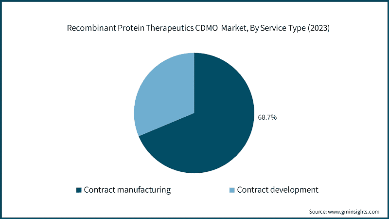 Recombinant Protein Therapeutics CDMO&nbsp; Market, By Service Type (2023)