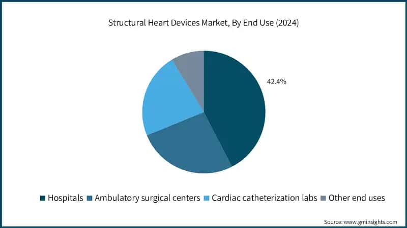 Structural Heart Devices Market, By End Use (2024)