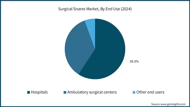 Surgical Snares Market, By End Use (2024)