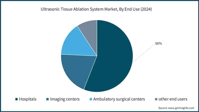 Ultrasonic Tissue Ablation System Market, By End Use (2024)
