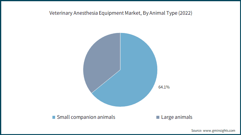 Veterinary Anesthesia Equipment Market, By Animal Type 