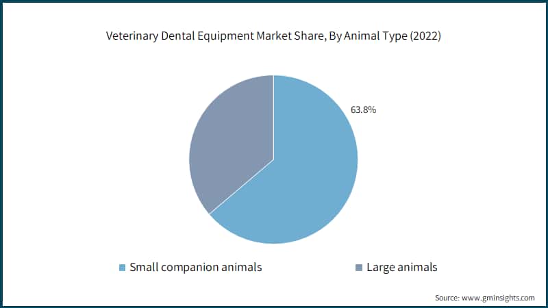 Veterinary Dental Equipment Market Share, By Animal Type (2022)