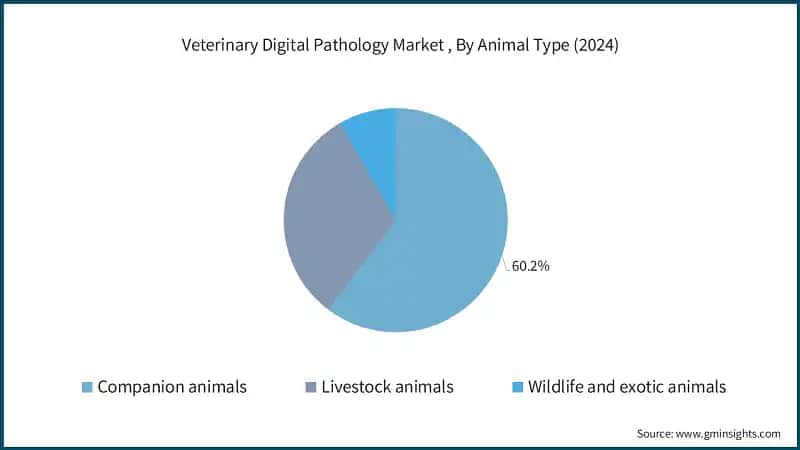 Veterinary Digital Pathology Market , By Animal Type (2024)
