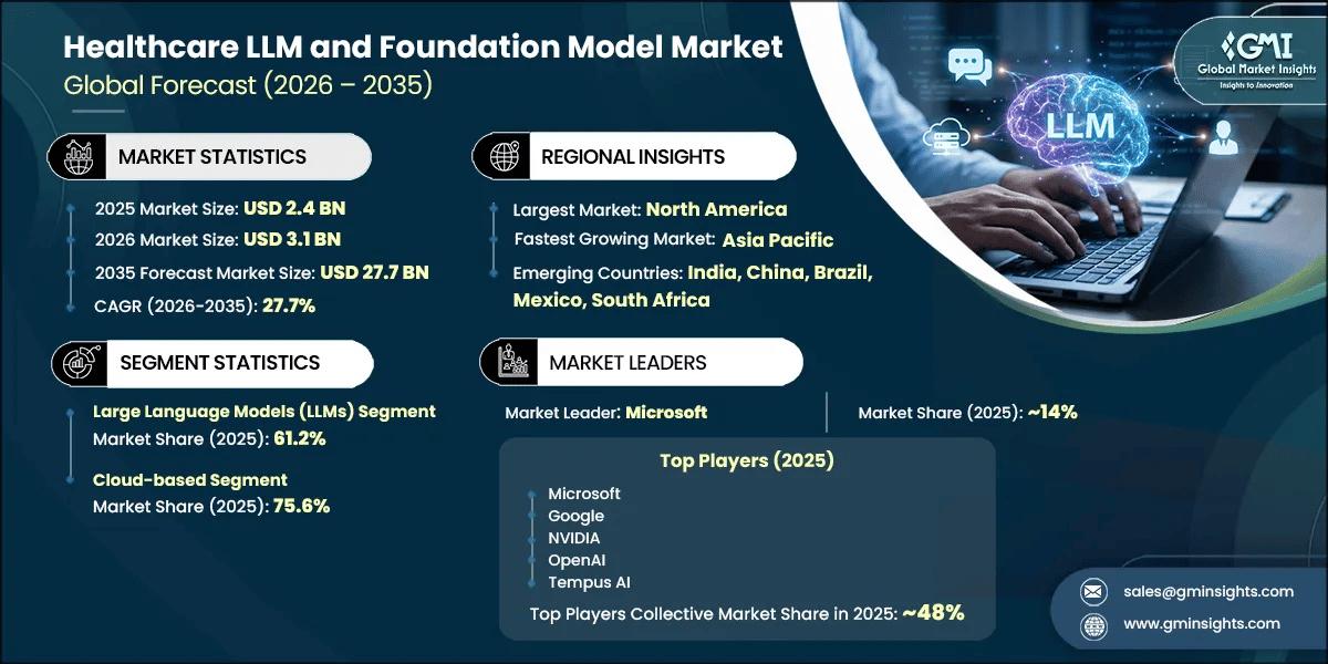 Healthcare LLM and Foundation Model Market Research Report