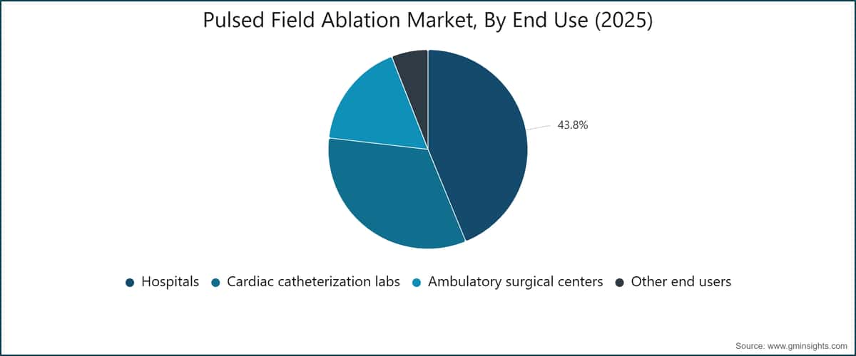 Pulsed Field Ablation Market, By End Use (2025)