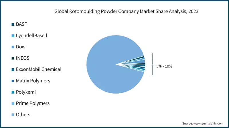 Global Rotomoulding Powder Company Market Share Analysis, 2023