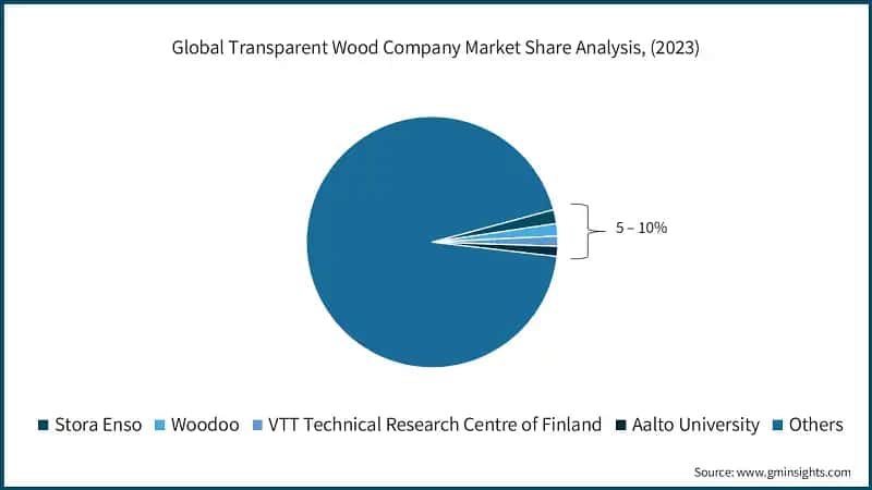 Global Transparent Wood Company Market Share Analysis, (2023)