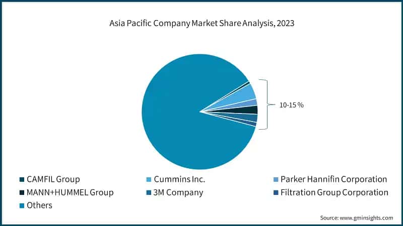 Asia Pacific Company Market Share Analysis, (2023)