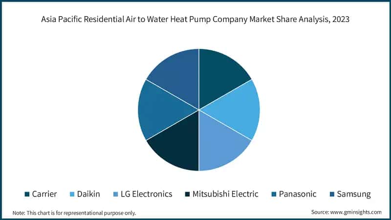 Asia Pacific Residential Air to Water Heat Pump Company Market Share Analysis, 2023
