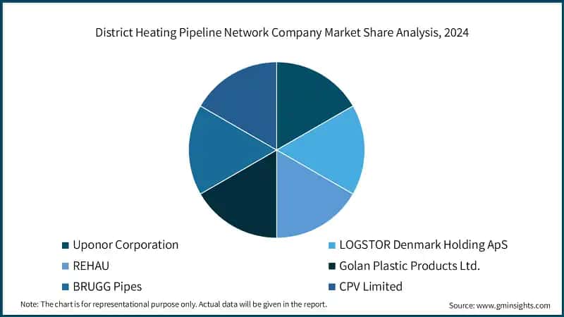 District Heating Pipeline Network Company Market Share Analysis, 2024