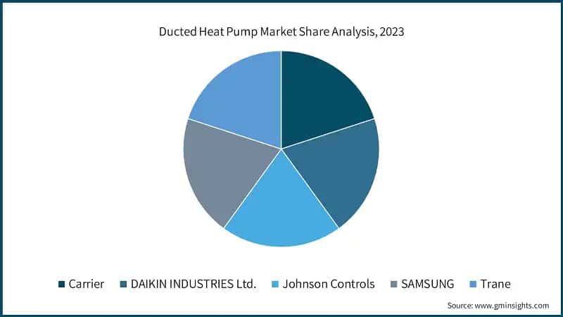  Ducted Heat Pump Market Share Analysis, 2023