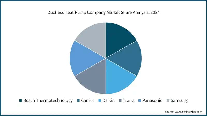 Ductless Heat Pump Company Market Share Analysis, 2024