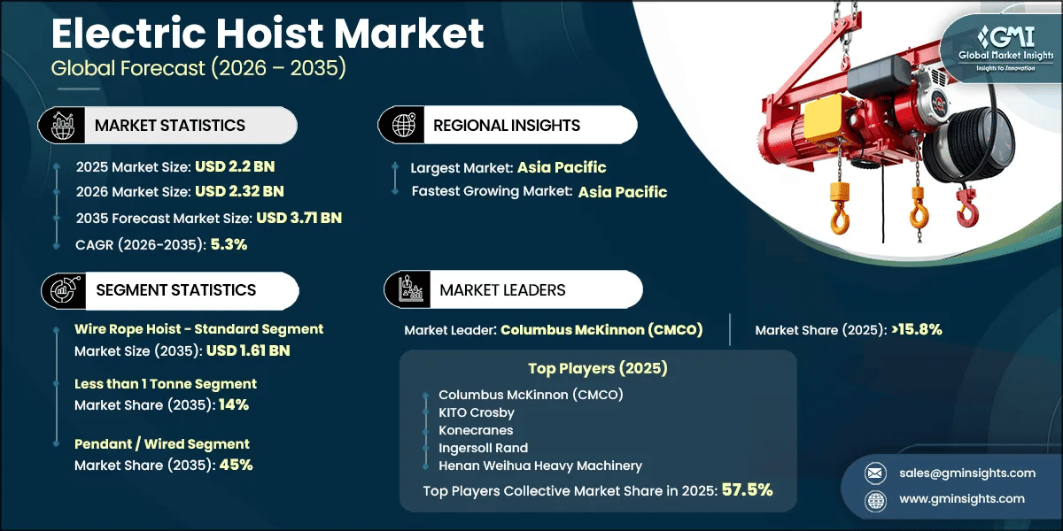 Electric Hoist Market Research Report
