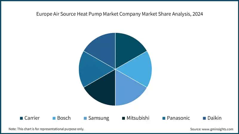 Europe Air Source Heat Pump Market Company Market Share Analysis, 2024
