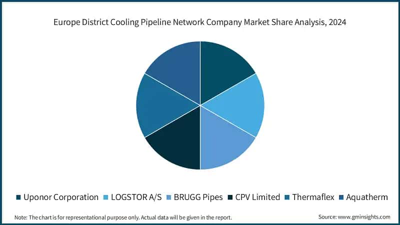 Europe District Cooling Pipeline Network Company Market Share Analysis, 2024