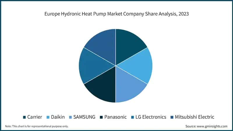 Europe Hydronic Heat Pump Company Market Share Analysis, 2023