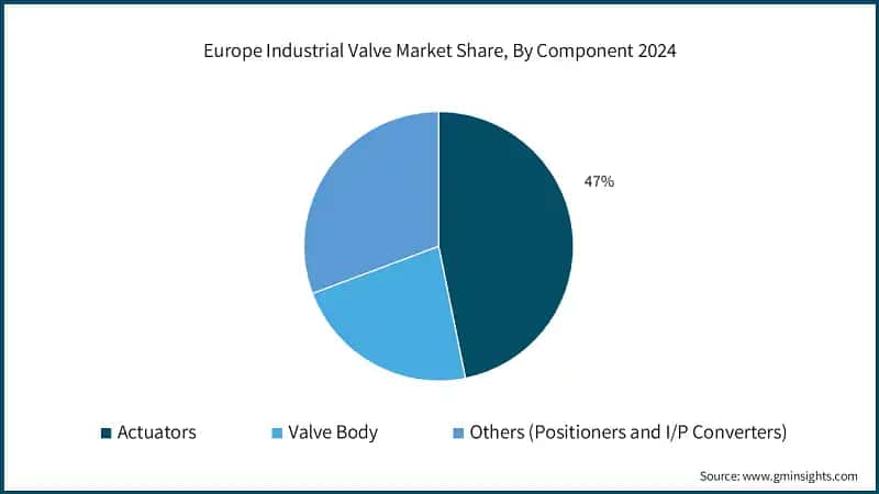 Europe Industrial Valve Market Share, By Component 2024