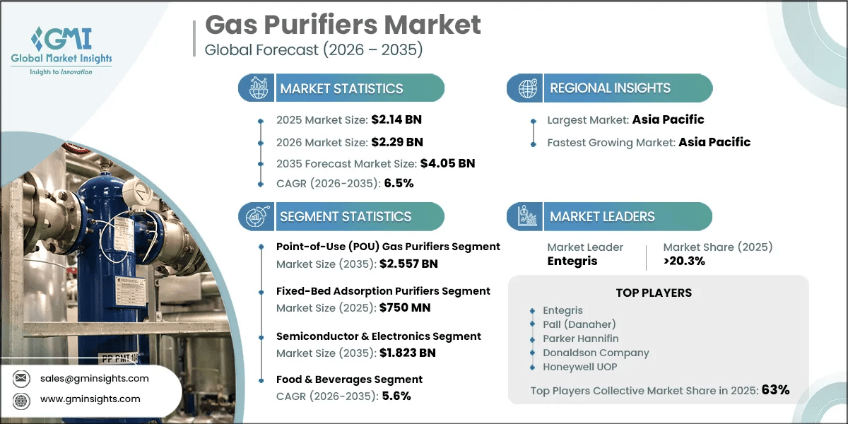 Informe de investigación de mercado sobre purificadores de gas