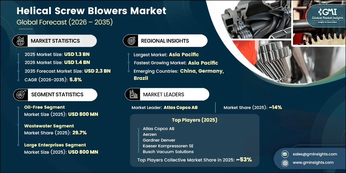 Helical Screw Blowers Market Research Report