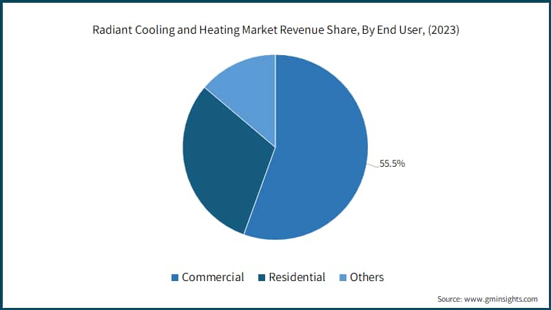 Radiant Cooling and Heating Market Revenue Share, By End User, (2023)