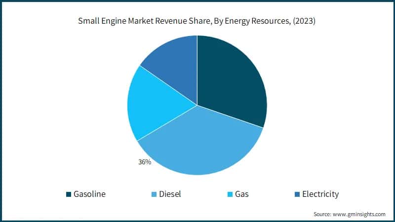 Small Engine Market Revenue Share, By Energy Resources, (2023)
