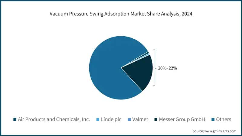 Vacuum Pressure Swing Adsorption Market Share Analysis, 2024